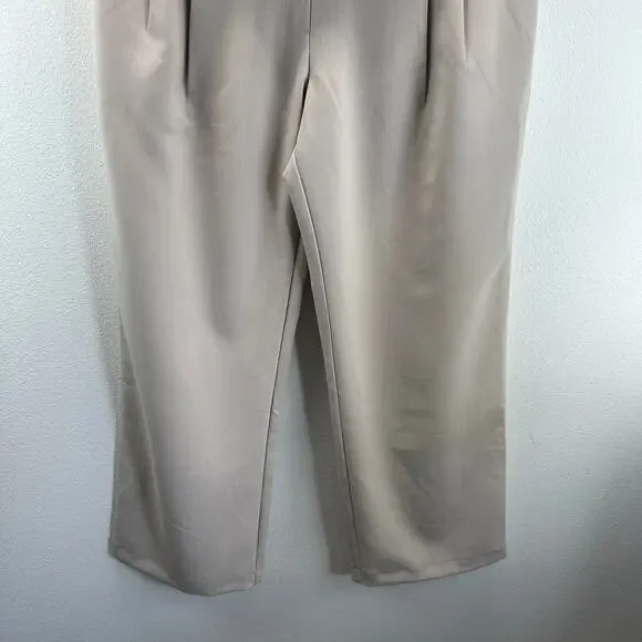 Abercrombie & Fitch Maternity Sloane Tailored Pants Oatmeal Cream 14L - Picture 5 of 16